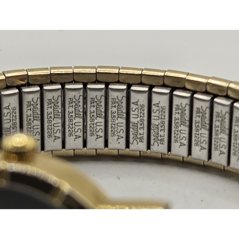 Designer Watch Classic Genuine Diamond Quartz Gold Tone Woman’s New Battery - Picture 8 of 9